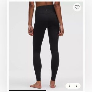 lululemon Wunder Under SmoothCover High-Rise Tight 28” size 10 black brand new